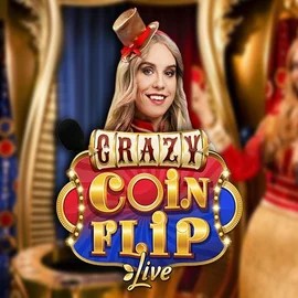 Crazy Coin Flip by Evolution, showcased at gamblerinas.com – game logo