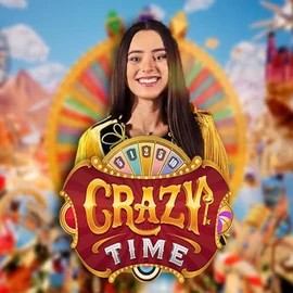 Enjoy Crazy Time by Evolution – logo hosted on gamblerinas.com