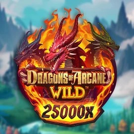 Official Slots logo: Dragons of Arcane Wild by Foxium at Gamblerina Casino