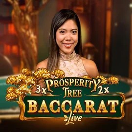 Official Live Casino logo: Prosperity Tree Baccarat by Evolution at Gamblerina Casino